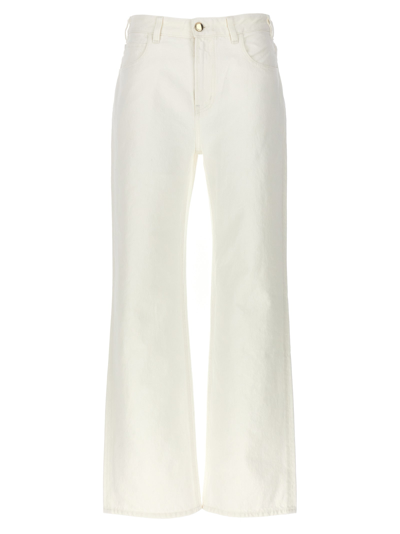 CHLOÉ FLARE LEG JEANS WHITE