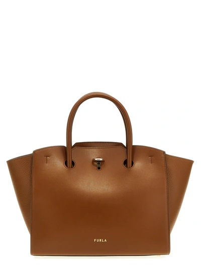 Furla Genesi M Handbag In Brown