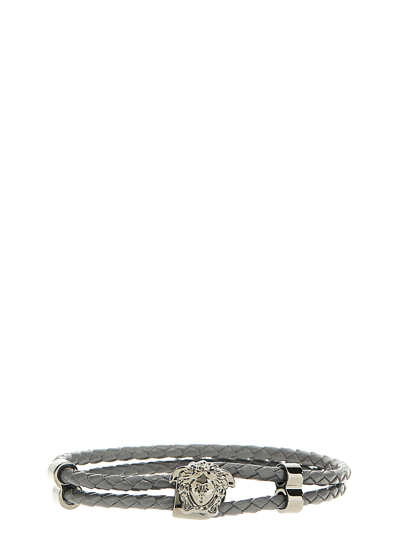 Versace La Medusa Bracelet In Gray