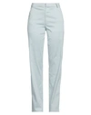 DES PHEMMES DES_PHEMMES WOMAN PANTS SKY BLUE SIZE 6 COTTON, ELASTANE