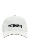 VETEMENTS LOGO CAP HATS WHITE