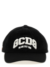 GCDS LOGO EMBROIDERY CAP HATS BLACK