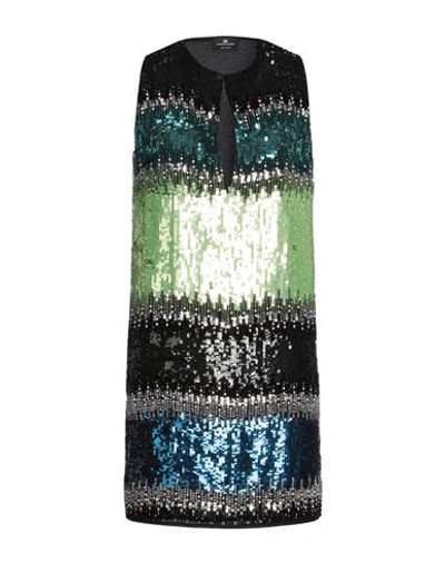 Elisabetta Franchi Woman Mini Dress Black Size 6 Polyester, Plastic, Glass