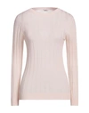 Peserico Woman Sweater Light Pink Size 10 Merino Wool