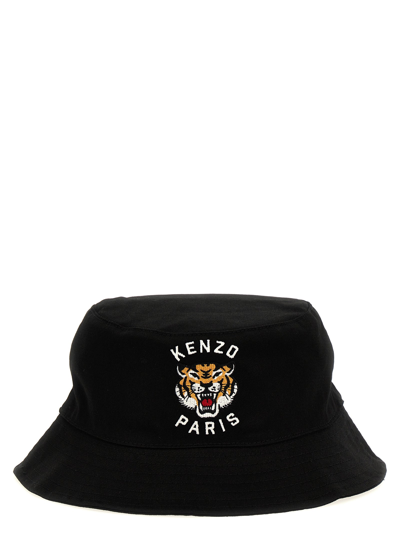 Kenzo Black  Paris Reversible Bucket Hat