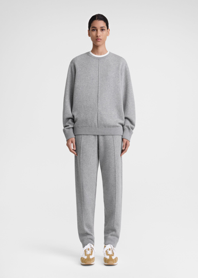 Totême Cotton Cashmere Sweatshirt Grey Melange