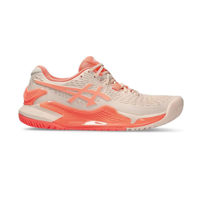 Asics Gel-resolution 9 Womens Tennis Shoe In Neutral