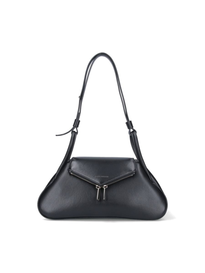 Amina Muaddi Gemini Shoulder Bag In Black