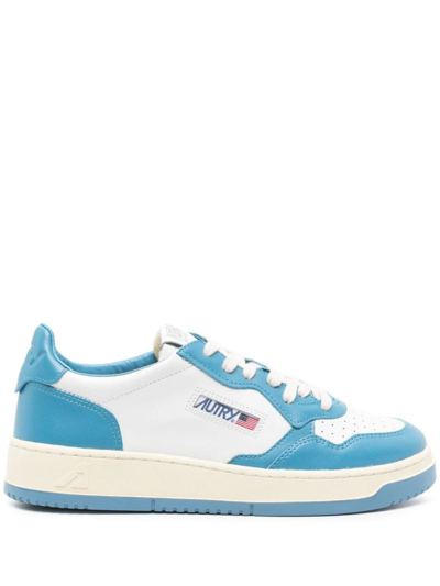 Autry Sneakers In White,light Blue