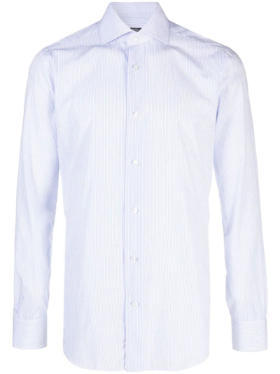 Barba Striped Shirt Clothing In White