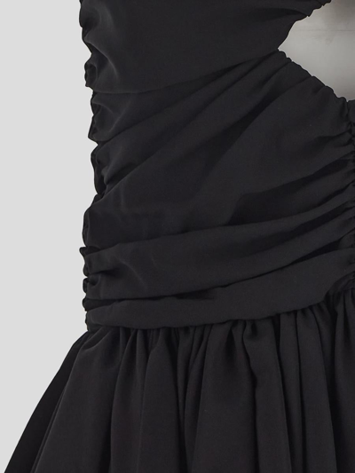 Magda Butrym Woman Top Black Size 8 Silk, Elastane