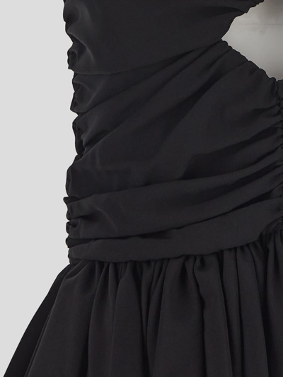Magda Butrym Woman Top Black Size 6 Silk, Elastane