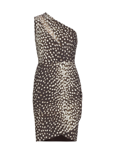 Chiara Boni La Petite Robe Women's Thalia Cheetah One-shoulder Minidress