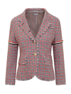 Thom Browne Checked Single In Red