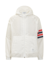 Thom Browne Ultralight Ripstop 4-bar Anorak In White