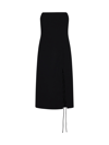 Filippa K Strapless Midi Dress In Black