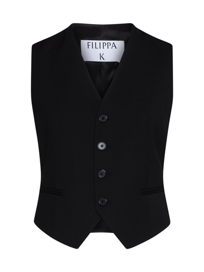 Filippa K Tailored Vest In Black