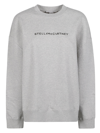 Stella Mccartney Logo Printed Crewneck Sweatshirt In Grey