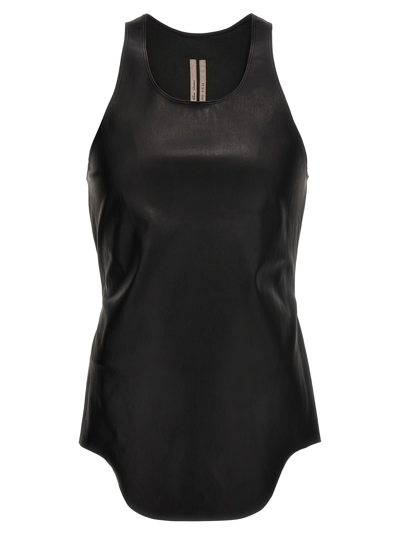RICK OWENS LEATHER TANK TOP