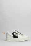 44 Label Group Avril Sneaker Sneakers In Grey Leather In White