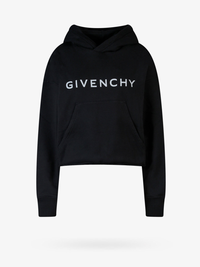 GIVENCHY GIVENCHY WOMAN SWEATSHIRT WOMAN BLACK SWEATSHIRTS