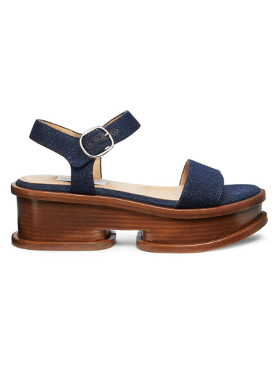 Gabriela Hearst Women's Michael 60mm Denim Sandals