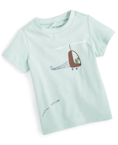 First Impressions Baby Boys Airplane Zoom T Shirt, Created For Macy's In Fuzzy Green