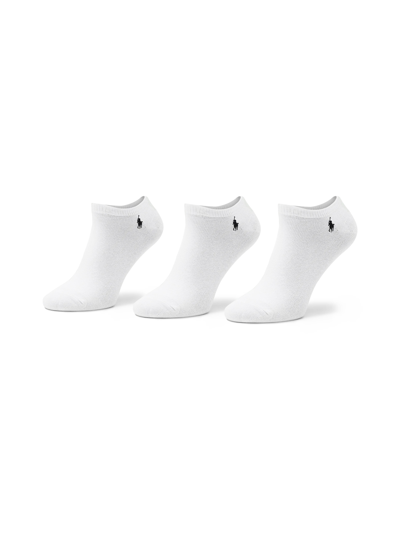 Polo Ralph Lauren 3 Pairs Set Pony Logo Socks In White