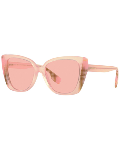 Burberry Woman Sunglass Be4393 Meryl In Pink