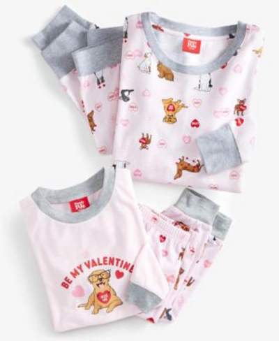 Family Pajamas Kids' Be My Valentine Matching Pajamas Set Created For Macys In Vday Dogs