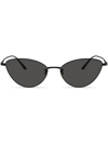 Oliver Peoples Womens Black Ov1328s 1998c Butterfly-frame Metal Sunglasses In Black