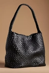 By Anthropologie Blythe Woven Bag In Grey