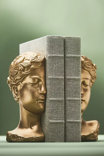 Anthropologie Glenda Bookends In Gold