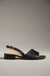 Maeve Asymmetrical Slingback Heels In Black