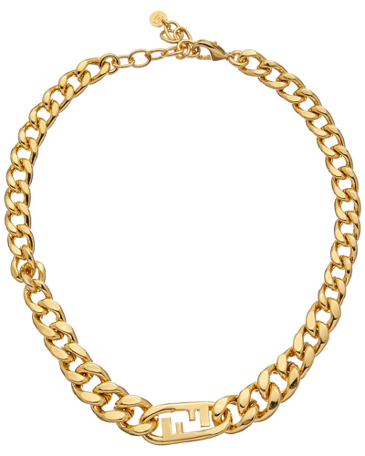 Fendi O'lock Choker In Dore