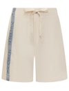 Jw Anderson Wide Leg Shorts In Beige