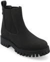 Journee Collection Medium And Wide Width Womens Alara Chelsea Pull On Bootie In Black