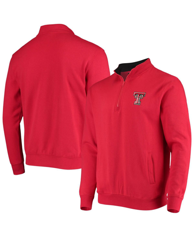 Colosseum Men's Texas Tech Raiders Tortugas Logo Quarter-zip Jacket In Red