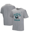 NFL PROPERTIES MEN'S GRAY PHILADELPHIA EAGLES TACKLE ADAPTIVE T-SHIRT