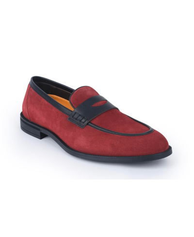Vellapais Cratos Comfort Penny Loafer In Red