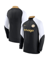 Nike Big Boys  Black Chelsea 2023/24 Strike Drill Performance Raglan Quarter-zip Top In Black