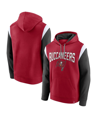 Fanatics Men's  Red Tampa Bay Buccaneers Trench Battle Pullover Hoodie