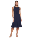 DKNY WOMEN'S SLEEVELESS RUCHED-FRONT DRESS