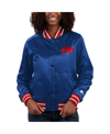 Starter Royal Buffalo Bills Full Count Satin Full-snap Varsity Jacket In Royal