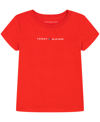 Tommy Hilfiger Big Girls Classic Embroidered T-shirt In Tommy Red
