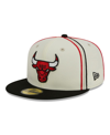 New Era Men's Cream Chicago Bulls Two-tone 9fifty Snapback Hat In Cream,black