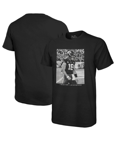 MAJESTIC MEN'S MAJESTIC THREADS TREVOR LAWRENCE BLACK JACKSONVILLE JAGUARS OVERSIZED PLAYER IMAGE T-SHIRT