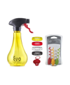 EVO HOLDS 12-OUNCES OIL SPRAYER AND ACCESSORIES, NON-AEROSOL FOR OLIVE OIL, COOKING OILS, AND VINEGARS, 