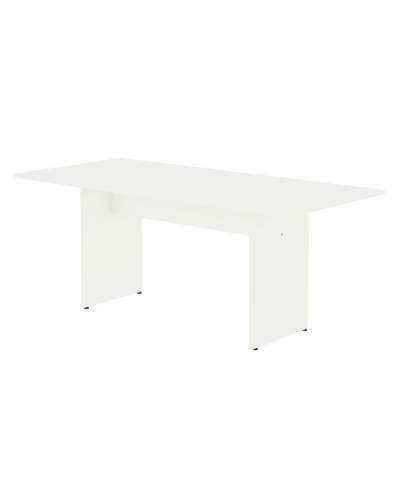Manhattan Comfort Nomad 67.91" Medium Density Fiberboard Rectangular Dining Table In White