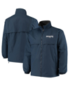 DUNBROOKE MEN'S DUNBROOKE NAVY NEW ENGLAND PATRIOTS TRIUMPH FLEECE FULL-ZIP JACKET